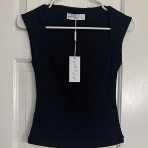 Petal & Pup Elegant Black Sleeveless Top